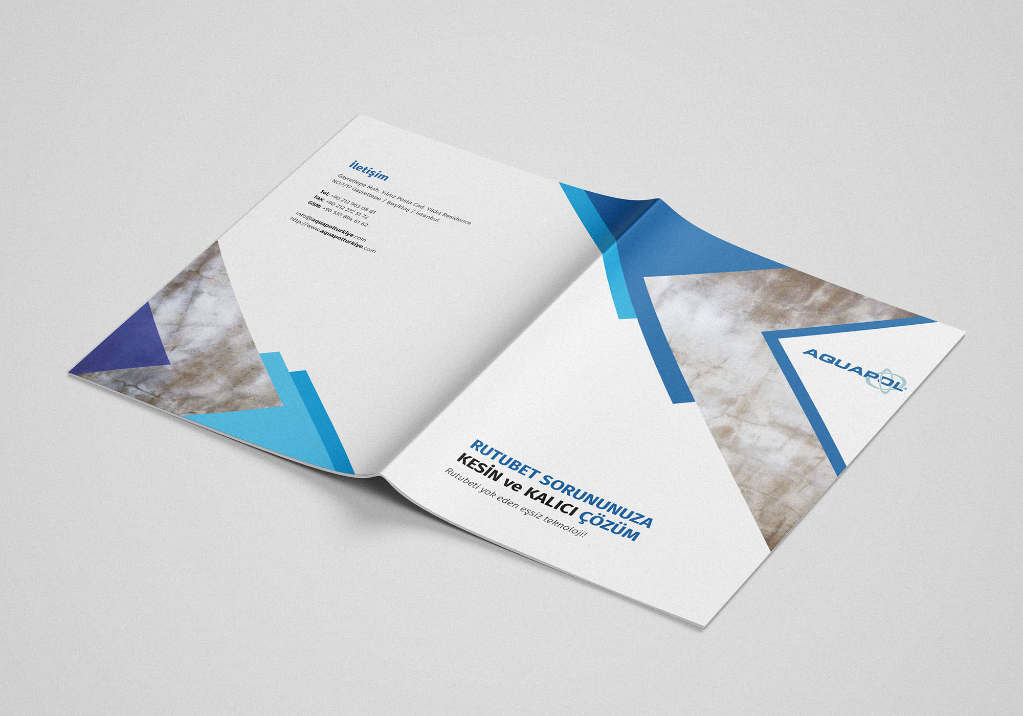 Aquapol Katalog Tasarımı Mockup